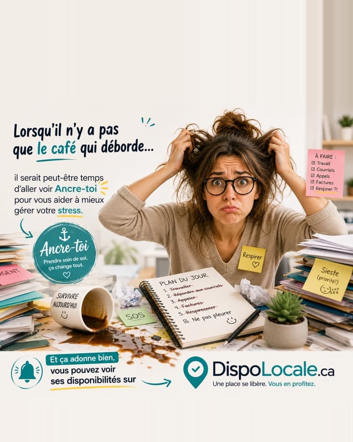 Exemple d'affiche DispoLocale, créée pour Ancre-toi
